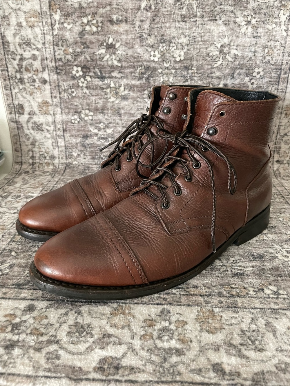 Thursday Boot Co. Captain Lace up Leather Boots Brown Mens Size 12
